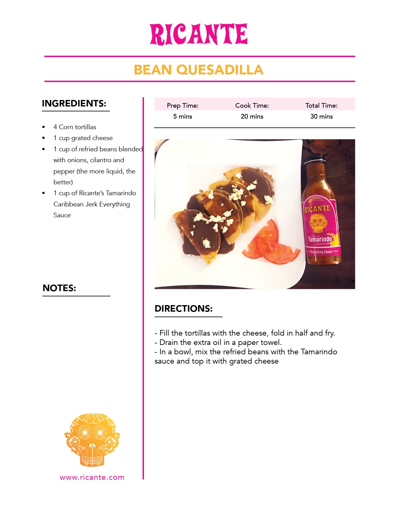Bean Quesadilla