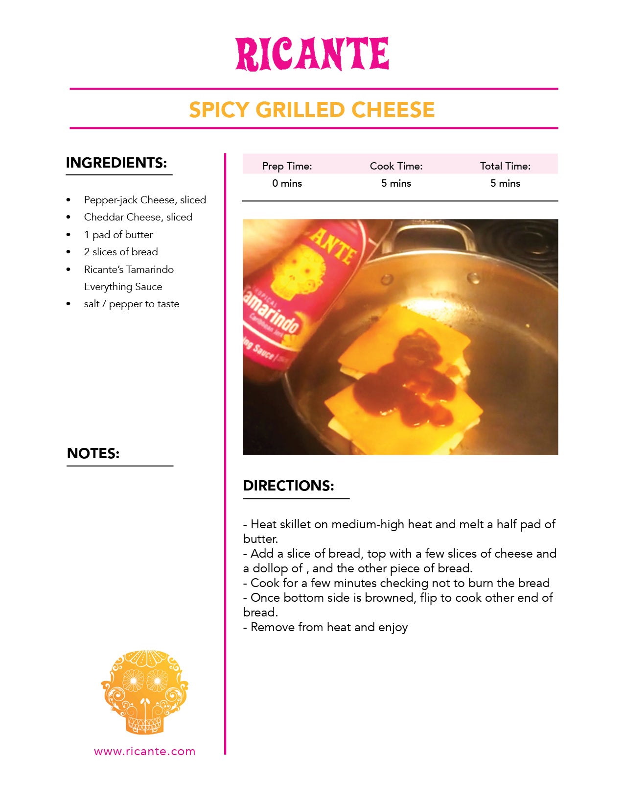 Spicy Grilled Cheese